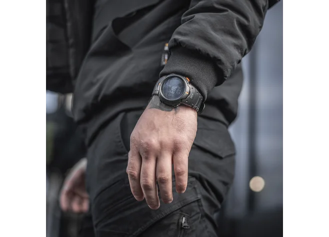 Годинник тактичний з компасом M-Tac Black  Фото 4